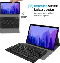 ProCase Keyboard Case for Galaxy Tab A7 10.4” (T500 T505 T507) 2020, Slim Shell Cover with Magnetically Detachable Wireless Keyboard for Galaxy Tab A7 10.4-Inch (SM-T500 T505 T505N T507) 2020