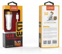 LDNIO 3 USB FAST CAR CHARGER DL-C50