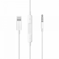 Apple LIGHTNING TO 3.5 AUX Audio wire control Adapter Cable Model : MH021