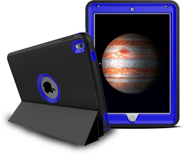 Case Cover Magnetic Folio Back For Apple iPad 234 (Blue)