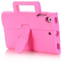 Apple iPad Air 1 Shockproof Briefcase EVA Foam Handle Stand Cover Case For Kids - Pink