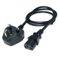 POWER CABLE - PC MONITOR KETTLE LCD TV LEAD - 3 PIN - 1.5 METER