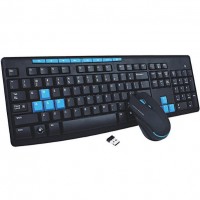 Gaming Mouse Gaming Keyboard HK3800 Wireless Multimedia Ergonomic Gaming Keyboard Mouse Set For PC