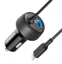 Anker PowerDrive 2 Elite with Lightning Connector Car Charger for Mobile Phones - A2214H11