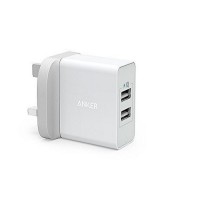 Anker 24W 2-Port USB Wall Charger for Mobile Phones - A2021K21
