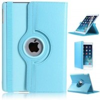 Leather 360 Degree Rotating Smart Stand Case Cover For APPLE iPad Air 6 (Blue)