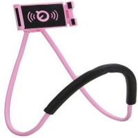 Hanging Neck Lazy Holder Phone Stand Mount Desktop Bed Car Selfie (Pink)