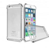 Soft Silicon Transparent Bumper Back Case For Apple Iphone 7 Plus / Apple Iphone 8 Plus