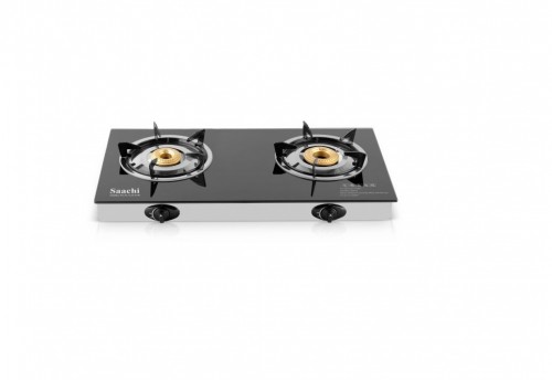 Saachi Glass Top 2 Burner Gas Stove Black Nl Gas 5248 From