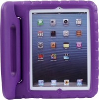 Kids Friendly Safe Shock Proof EVA Foam Cover Handle Stand Case For Apple iPad Mini Purple