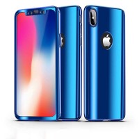 iPhone X Cover Full Coverage Sleek 360 Gloss Mirror Back Case For iphone 10
