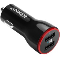 Anker PowerDrive 2 24W 2-Port Car Charger for android and ios