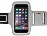 Sports Running Armband Case cover holder for iPhone 6 Samsung S5 Silver color
