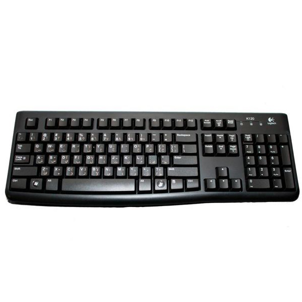 Logitech Usb Wired Desktop K120 Keyboard (black)