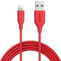 Anker Powerline Lightning Cable For Mobile Phones, Red