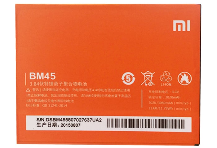 BM41 BATTERY FOR XiaoMi RedMi Note 2 3.84V 3020mAh Battery
