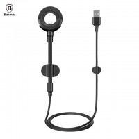 Baseus O Type Car Mount 2.1A Max Lightning To USB Cable With Clip